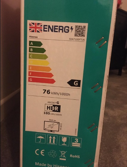 HISENSE 65U7QFTUK Quantum Series 65-inch 4K UHD HDR Smart TV with Freeview play