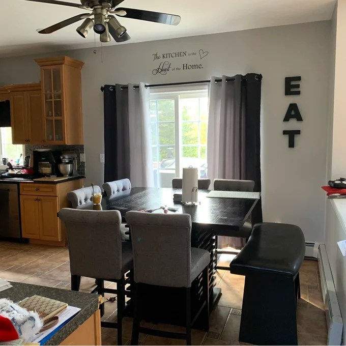 【Furniture】Lawrence 6 - Person Counter Height Dining Set