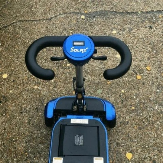 SOLAX GENIE BLUE MANUAL FOLDING MOBILITY BOOT SCOOTER FULLY SERVICED