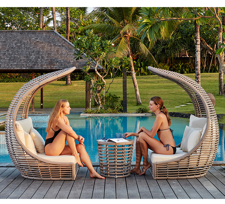 【Home&Garden】Bird's Nest creative casual rattan bird cage sofa chair