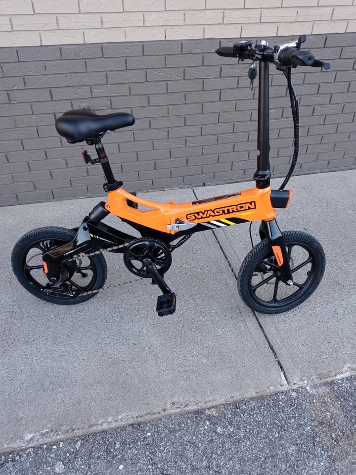 Swagcycle EB-7 Elite Plus Folding Electric Bike with Removable Battery