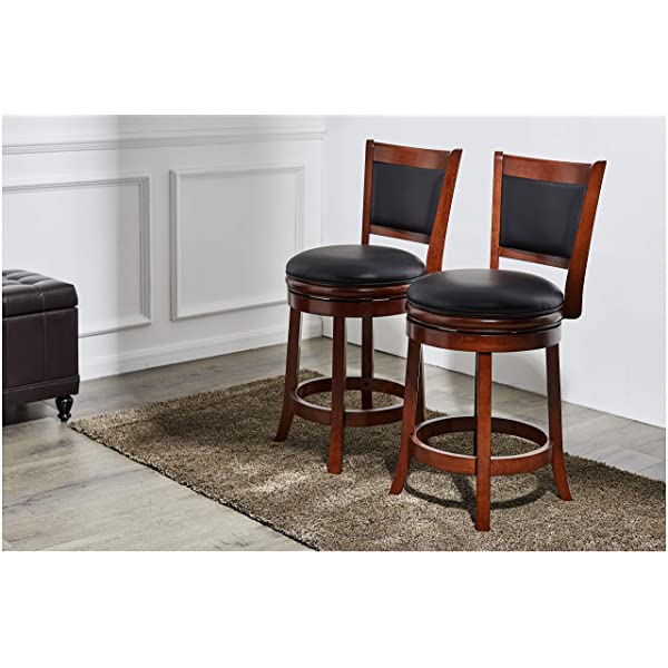 Ball & Cast Barstool, 29-Inch,2-Pack, Cappuccino Jayden Cappuccino 29-Inch,2-Pack
