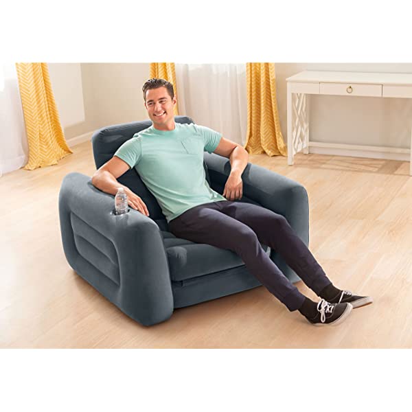 Intex Pull-Out Chair Inflatable Bed, 46