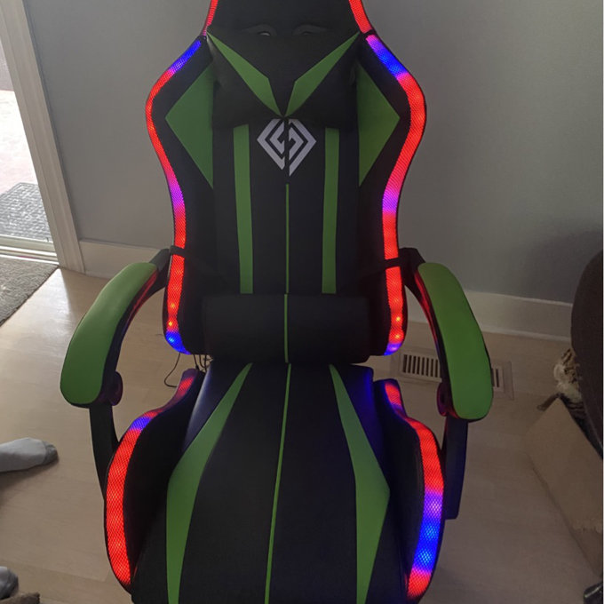 【Furniture】RGB PC & Racing Game Chair With Massage And Bluetooth