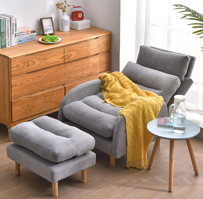 Lazy sofa bedroom small sofa balcony leisure recliner home tatami single sofa folding back chair