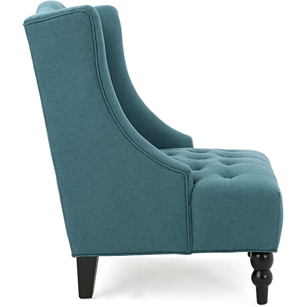 Christopher Knight Home Toddman High-Back Fabric Club Chair, Dark Charcoal