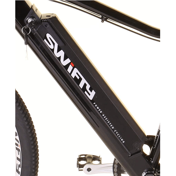 Schnelles Elektro-Mountainbike mit halbintegriertem Akku