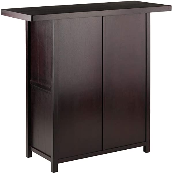 Winsome Macon Bar Wine Cabinet, Espresso