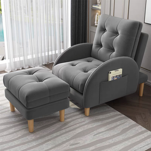 【Furniture】Brand new balcony small apartment multifunctional recliner dual-purpose sofa chair