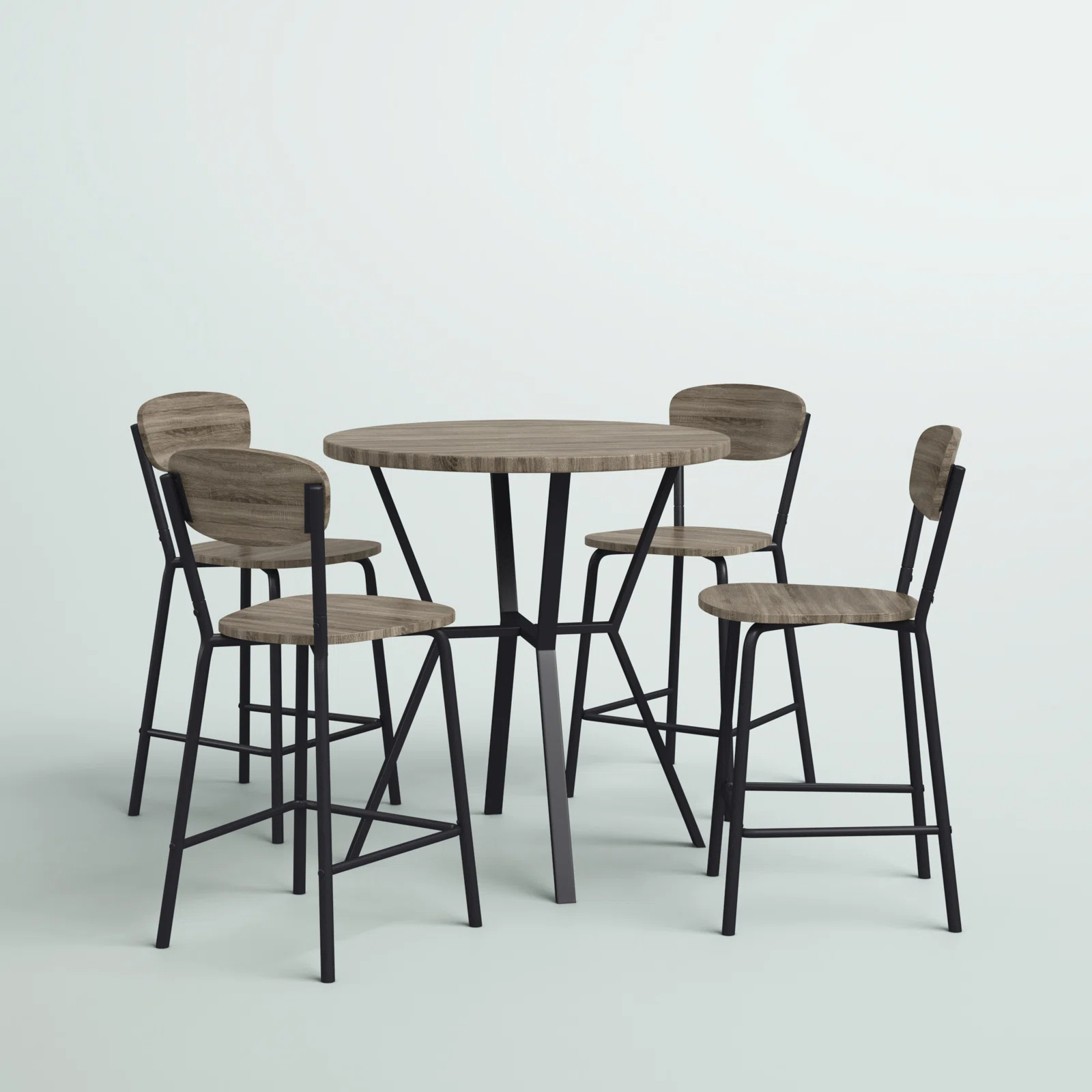 【Furniture】Summerall 4 - Person Counter Height Dining Set