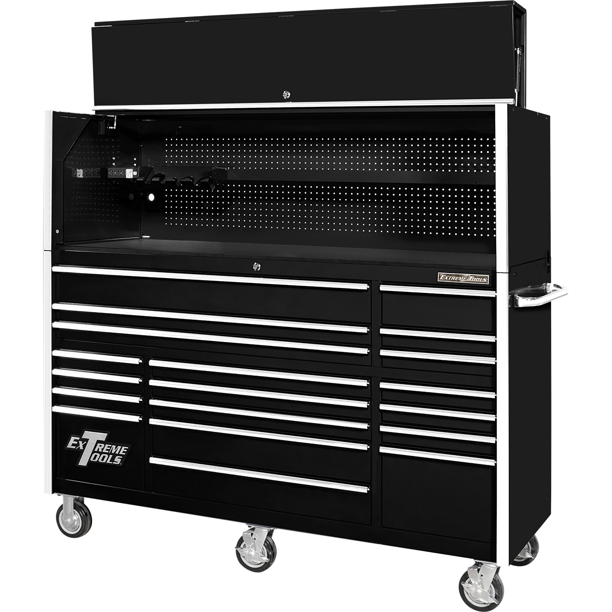 used toolbox72 19 Drawers Roller Cabinet With Tool Hutch Combo